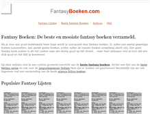 Tablet Screenshot of fantasyboeken.com